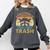 Vintage Raccoon Lovers Comfort Colors Sweatshirt - Cozy Retro Appeal Pepper
