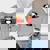 Retro Panda In Sunglasses BBQ Pool Party Panda Women's Crewneck Raglan Sweatshirt Heather Light Gray Retro Panda In Sunglasses BBQ Pool Party Panda Women's Crewneck Raglan Sweatshirt Heather Light Gray