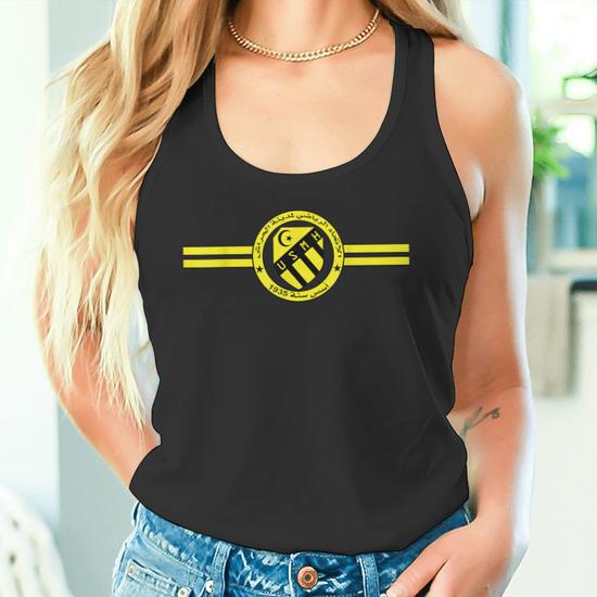 Sweatshirt USMH 1935 - Union Sportive Madinet El Harrach - Design Jaune Et Noir - Coupe Classique