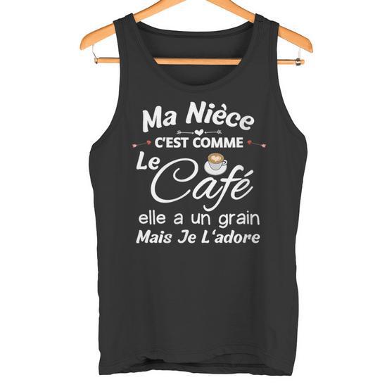 Débardeur Humoristique Ma Fille C'est Comme Le Café Elle A Un Grain Mais Je L'adore - Cadeau Drôle Pour Parents