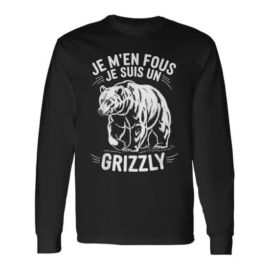 Sweat à Capuche 'La Vie Est Meilleure Avec Un Grizzli' - Design Mignon - Coupe Classique - 241g