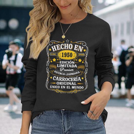 Camiseta De Cumpleaños Para Hombre 75 Años - "Hecho En 1950", Regalo Original Para 75º Aniversario