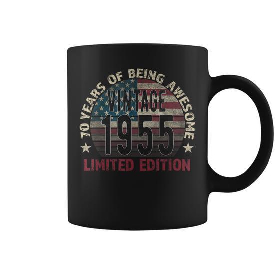 4 pc kona coffee mug set Sheffield Home Set of Stoneware Coffee Mugs- 4 Printed Coffee Cups, Te main image 0