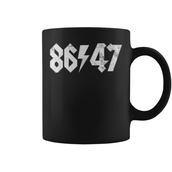 8647 Sarcastic Retro Vintage 80S Style 86 47 Rock 8647 Coffee Mug | Mazezy
