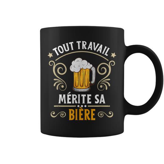 Débardeur Homme Humour Bière - "Tout Travail Mérite Sa Bière" - Cadeau Drôle Apéro, Anniversaire, Fête Des Pères - 6