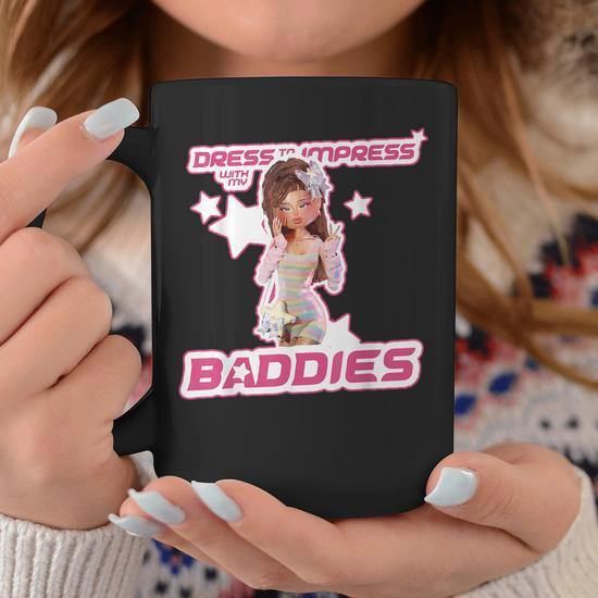 Play Dress To Impress With My Baddies Runway Diva Dti Robux Coffee Mug -  Seseable