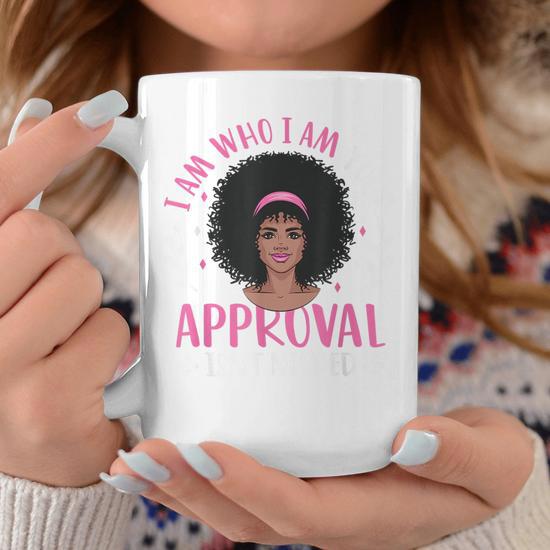 Strong Women Black Queen Africa Curly Afro Graphic Print Coffee Mug -  Monsterry DE