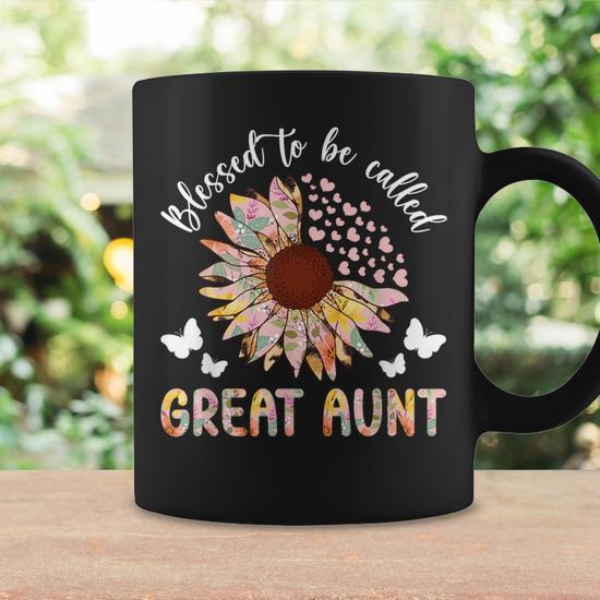 Blessed To Be Called Great Aunt Great Auntie Coffee Mug - Thegiftio