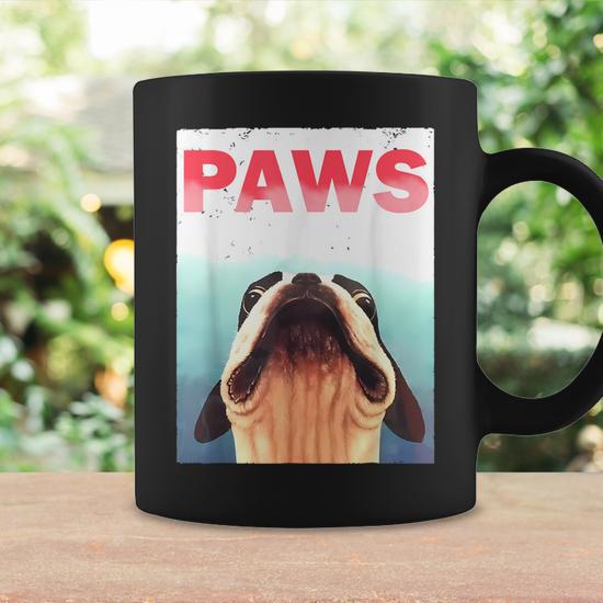 Boston Terriers Paws Dog Mom Dad Boston Terrier Lovers Coffee Mug - Seseable