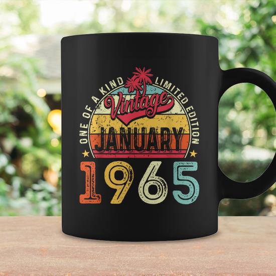 Vintage 60Th Birthday Vintage January 1965 Women Coffee Mug - Seseable