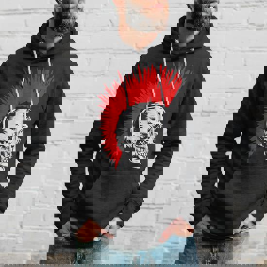 Ropa Moto Hombre Sudadera Punk Rock Estampado Calavera (Unisex