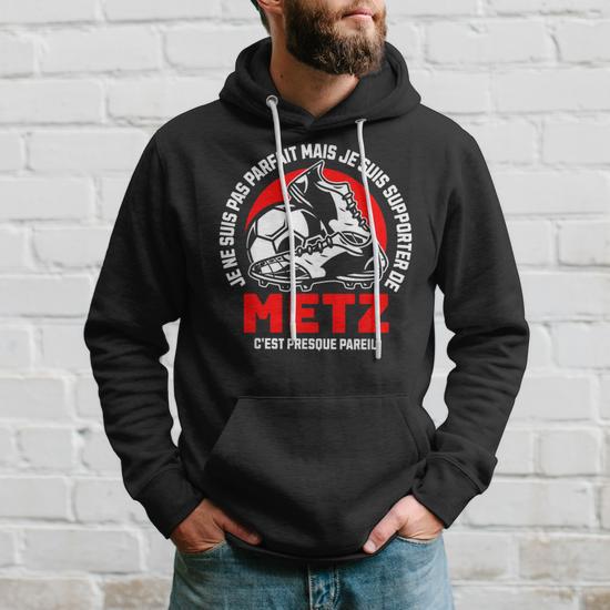 Supporter Metz Foot Humour Drôle Je Suis Supporter De Metz T-Shirt