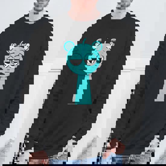 Sky Blue From Sprunki Sweatshirt - Seseable