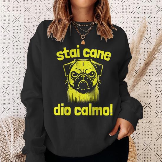T-shirt cane carlino divertente che fa arti mar