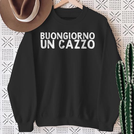 Felpa Uomo Divertente BUONGIORNO UN C***O | Umoristica Con Cappuccio E Tasca | 40% Cotone 60% Poliestere - 2
