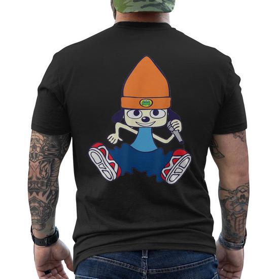 Parappa The Rapper Men's T-shirt Back Print - Thegiftio