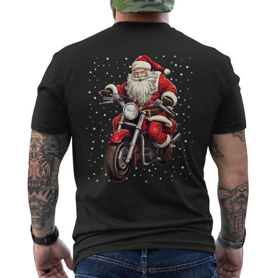 Sweatshirt Noël VTT/Père Noël - Motif Humoristique, Coupe Classique, 241 G - 8