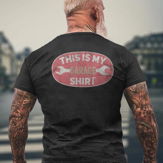 Crazy Dog Tshirts Men’s ‘I’ll Be In The Garage’ T-Shirt – Funny Car Mechanic Dad Tee