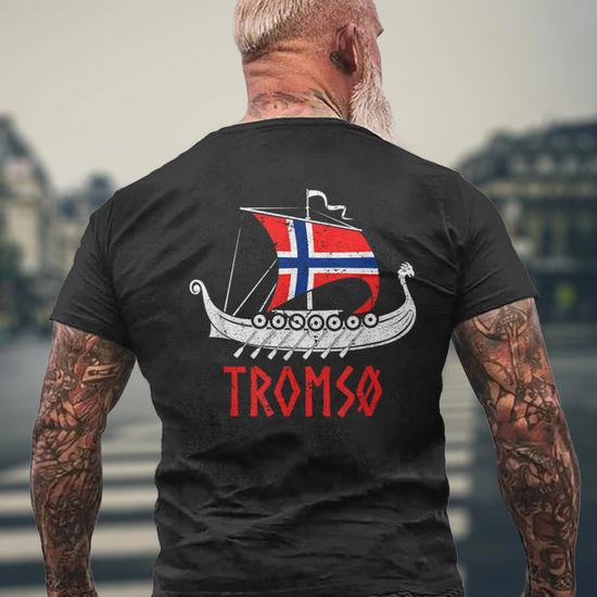 T-shirt Norvège Drapeau Norvégien Emblème - Fruit Of The Loom - Toutes Tailles Neuf