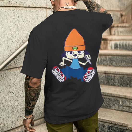 Parappa The Rapper Men's T-shirt Back Print - Thegiftio