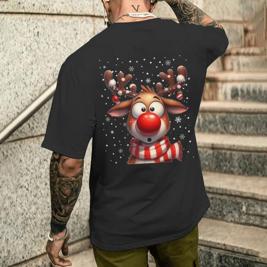 Gibobby Camisa Navideña Mujer Camiseta De Manga Corta Con Cuello Redondo Y Estampado Navideño Para Mujer(Rojo,XG) | En Línea