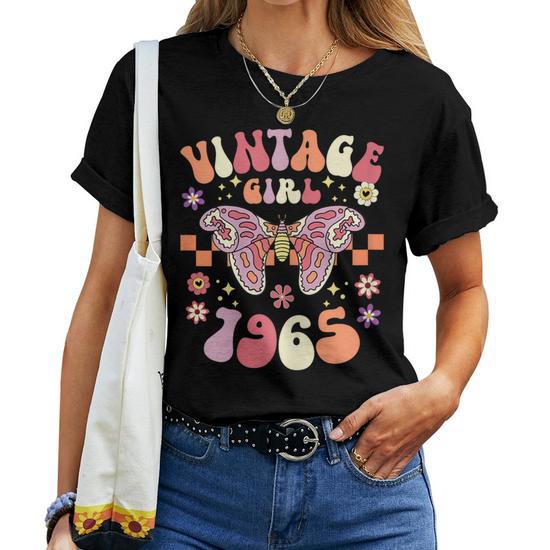 T-shirt 60 Ans Anniversaire - Design Vintage Septembre 1965, Pour Homme Et Femme, Cadeau Original