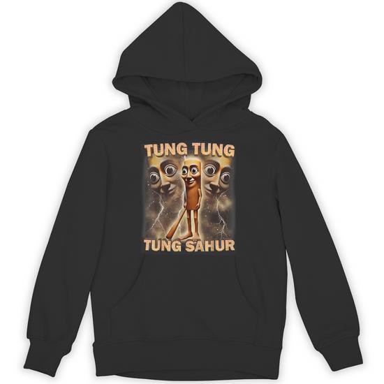 Tung Tung Tung Sahur Baseball Bat Italian Brainrot Hoodie - Seseable
