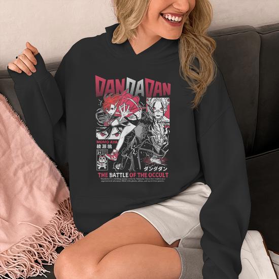 Sweat à Capuche Unisexe Dandadan - Design Imprimé 2D - Taille XXS à 4XL - Polyester, Pour Homme Et Femme