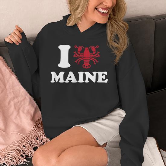 Sweat I Love Heart Lobster - Homme/Femme - Noir - 100% Coton (Neuf Avec étiquettes)