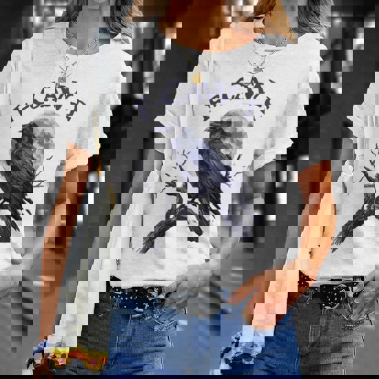 T-Shirt F-CAW-F Raven, Divertente Camicia Corvo Gotico, Sarcastic Bird - Foto 4