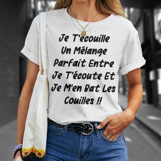 Tee Shirt Humour Je M'en Bats Les Couilles - T-Shirt Drôle Et Ironique Pour Homme