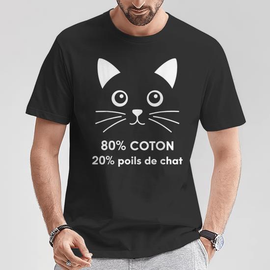 T-shirt Humour Chat Grognon "Uh Nope" - Pour Introvertis Et Amoureux Des Chats, Coupe Classique