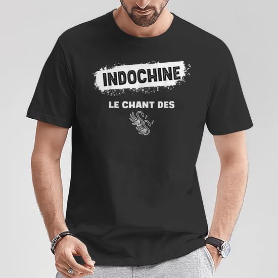 Indochine Maglietta Uomo Unisex – 100% Cotone, Girocollo, Taglie S-3XL, Stampa Originale, Per Uso Quotidiano