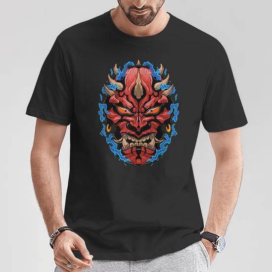 Japonais Démon Loup Kanji Art Visage - Débardeur Homme