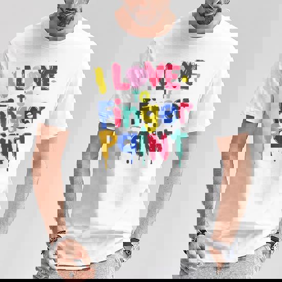 I Love To Finger Paint - I Heart To Finger Paint I'm Paint Maglietta - Foto 4