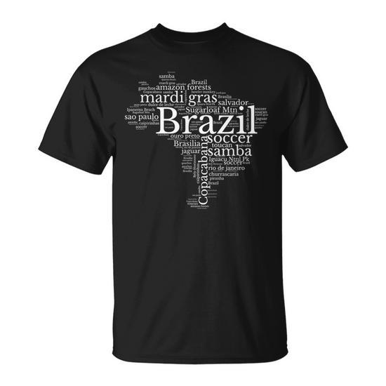 Maglietta Uomo 3D Brasiliana - Cotone E Seta Oversize Per Calcio E Sport