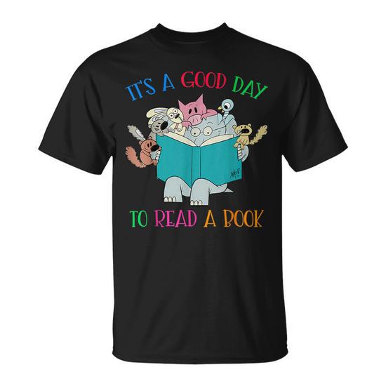 "It's A Good Day To Read A Book" T-Shirt – Reading Day Tee For Women, Book Lover Top, Grey