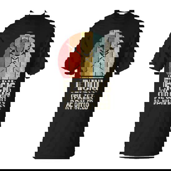 Retro Vintage Fencing T-Shirt For Fencers