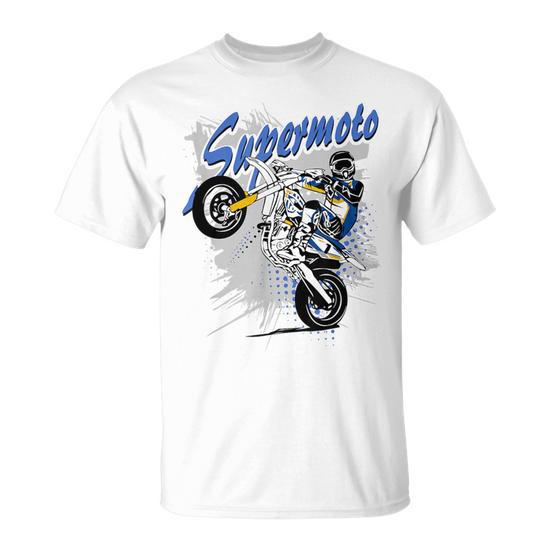 T-Shirt Supermoto Supermotard Moto Cross Enduro - Cadeau Passionné De Moto Offroad