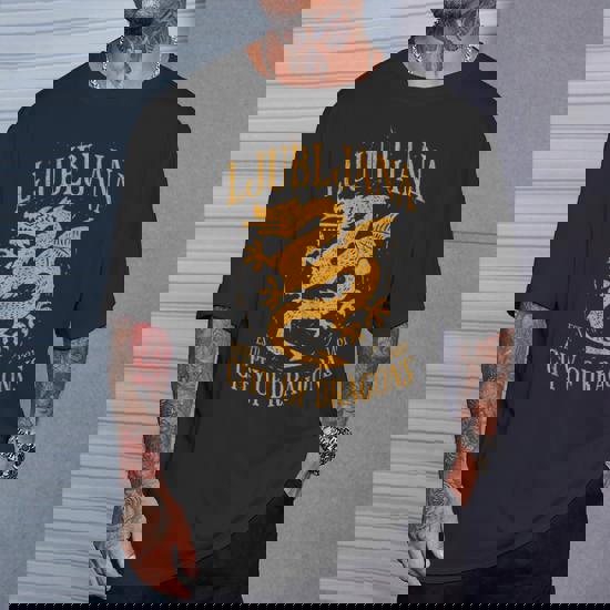 ☆送料無料☆ GOAL STUDIOFC VINTAGE ARTWORK TEE ☆ Ljubljana Slovenia Est 1461 City Of Dragons Vintage Grunge T