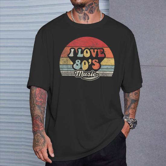 Retro Vintage 80'S Music I Love 80S Music 80S Bands T-Shirt