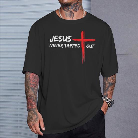 Wrestling Jesus Never Tapped Out Christian Wrestle Women T-Shirt