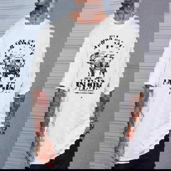 Armored Assault Unicorn Military Rhino T-Shirt - Seseable