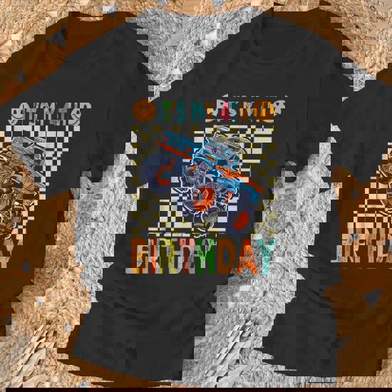 4th Birthday T Shirt Boy Monster Truck 4 Years Old Gift 4th Birthday T Shirt Boy Monster Truck 4 Years Old Gift