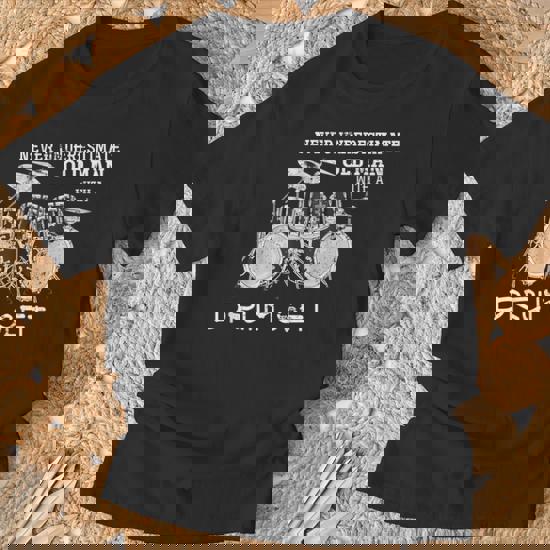 Maglietta Batteria Per Musicisti - Design Drumset, Unisex, Cotone, Regalo Per Batteristi - Foto 5