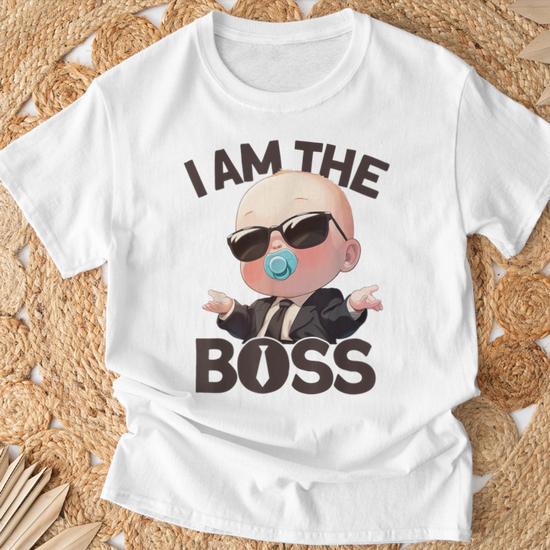 Maglietta Divertente 'Potrei Essere Piccola Ma Sono Il BOSS' - Unisex Gildan