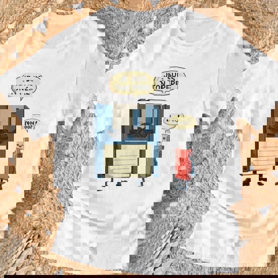 Je Suis Ton Père Humour Technologie Geek Disquette Clé Usb T-shirt Imprimé Au Dos