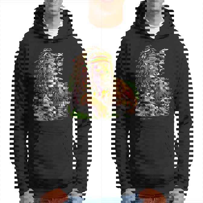 Jamaica Reggae Reggea Rastafari Palmeras León Jamaicano Sudadera ...