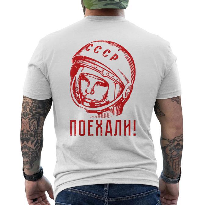 T-Shirt INTERKOSMOS Logo Spaziale Sovietico USSR CCCP Uomo 100% Cotone