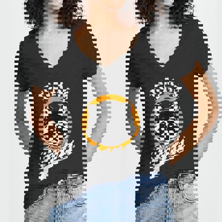 Cute Raccoon V-Neck T-Shirt for Women | Casual, All-Season Style